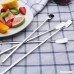 Liu Nian Stainless Steel Long Handle Teaspoons Tea Spoons FlatWare for Tea Soup Ice Cream Cocktail Sugar Coffee Multi-functional Kitchen Party Tools (S) - B07917S6F9